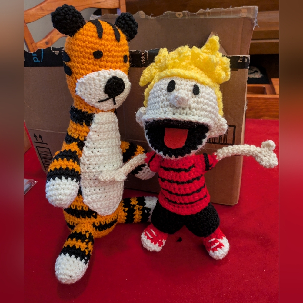 Handmade Calvin And Hobbes Crochet
